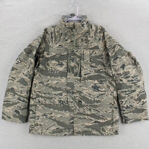 US Air Force Parka Mens Small Short Camouflage APECS Gore-Seam Hooded Jacket